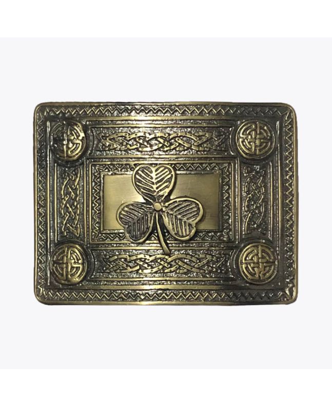 Antique Shamrock Kilt Buckle