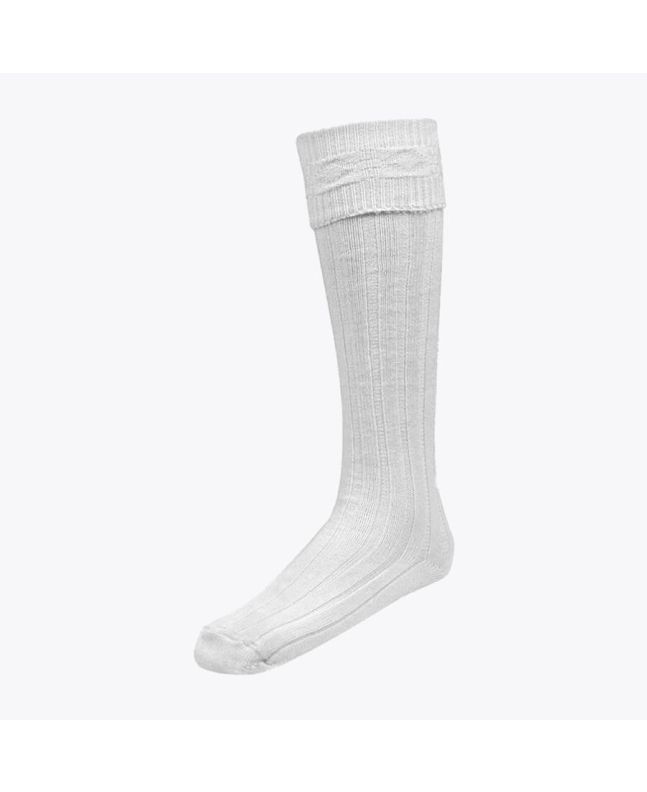 White Kilt Socks