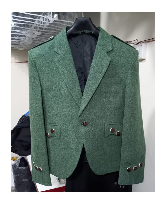 Lovat Green Tweed Jacket & Waistcoat