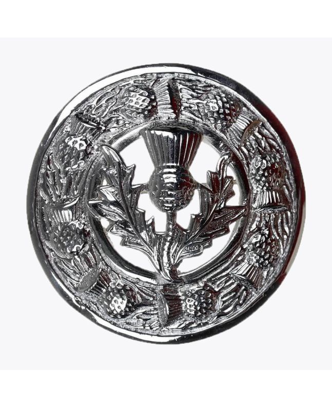 Scottish Thistle Kilt Brooch