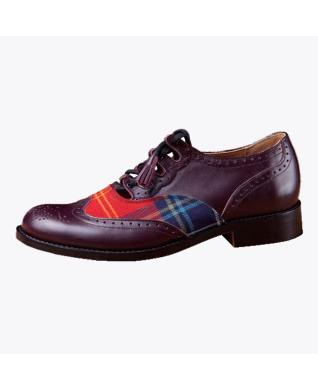 Tartan Ghillie Brogues Brown