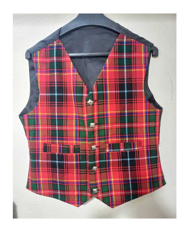 Tartan Kilt Vest 5 Buttons
