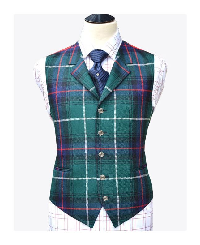 Tartan Waistcoat with Lapel