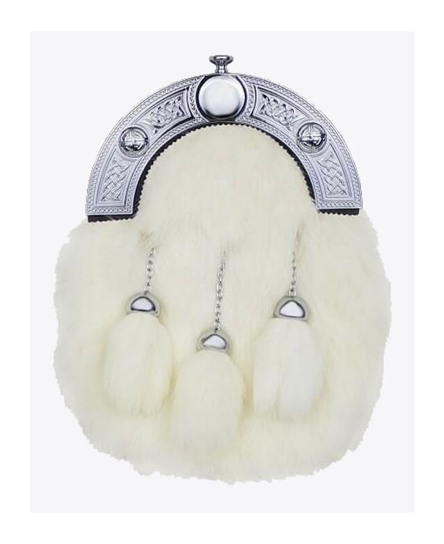 White Rabbit Fur Dress Sporran