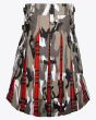 Camo & Tartan Hybrid Kilt for Men Back