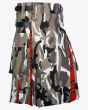 Camo & Tartan Hybrid Kilt for Men side