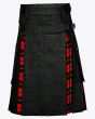 Denim & Tartan Hybrid Kilt for Men