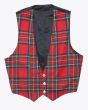 Tartan kilt vest 3 buttons