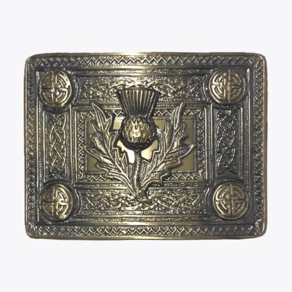 Antique Thistle Kilt Buckle