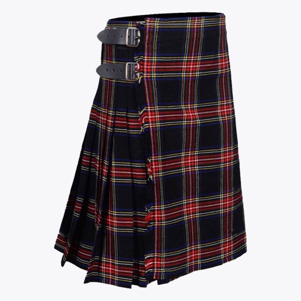 Black Stewart Tartan Kilt