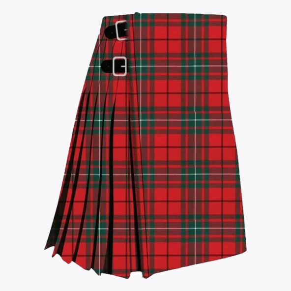 MacAuley Red Modern Tartan Kilt