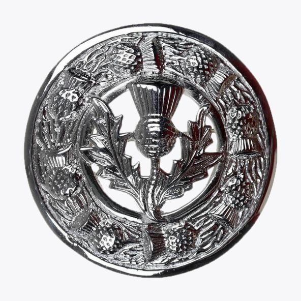 Scottish Thistle Kilt Brooch