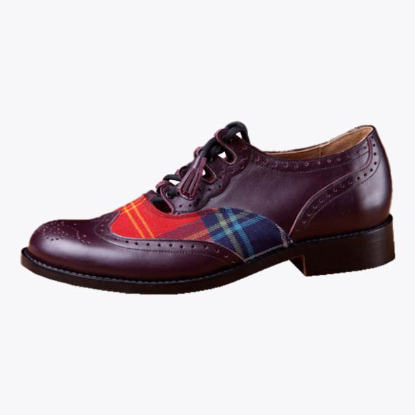 Tartan Ghillie Brogues Brown