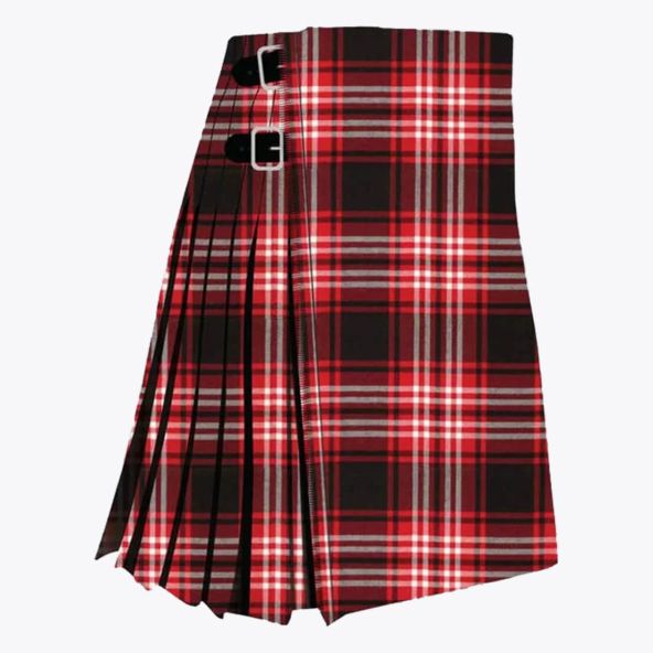 Tweedside Red Modern Tartan Kilt