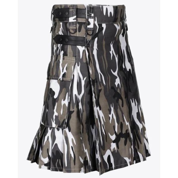 Urban Camo Utility Kilt for men