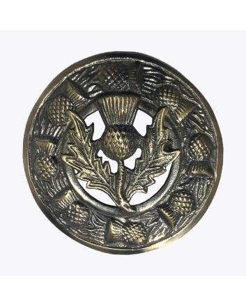 Antique Thistle Kilt Brooch