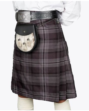 Hamilton Grey Tartan kilt