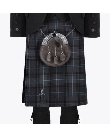 Highland Granite Blue Tartan Kilt