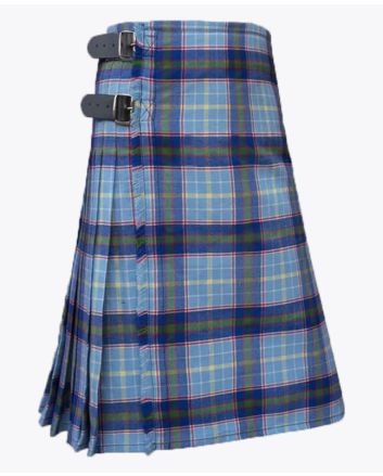 Texas Bluebonnet Tartan Kilt